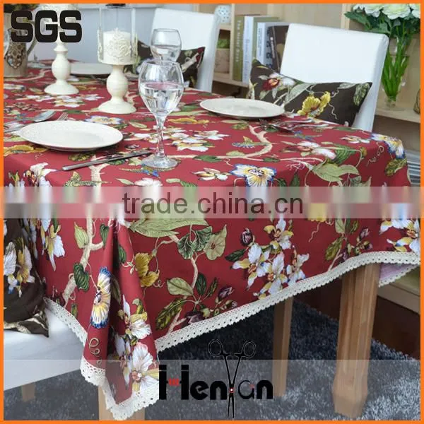Wholesale Custom Polyester Linen Paper Table Cloth photo-3