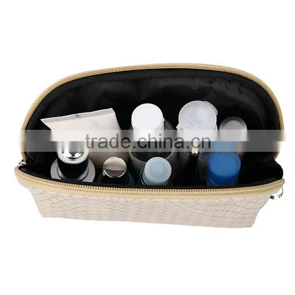 PU Woven Pattern Portable Pouch Travel Organizer photo-3