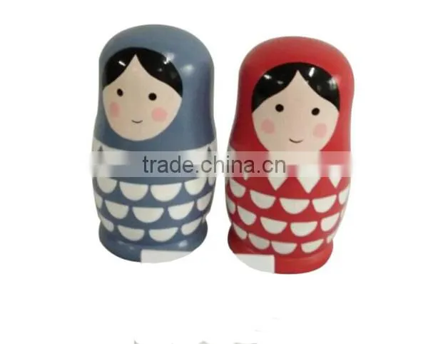 Cuete Girl Design Wholesale Wooden Russian Nesting Doll photo-3