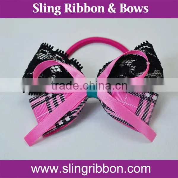 Pearl Red Cotton Satin Ribbon Bow Tie photo-5