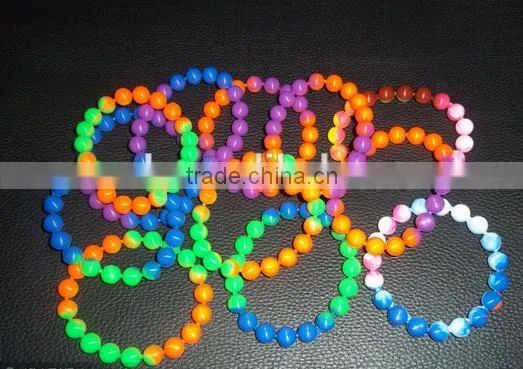 Fashion Transparent Silicone Rubber Bead Bracelet 2015 photo-2