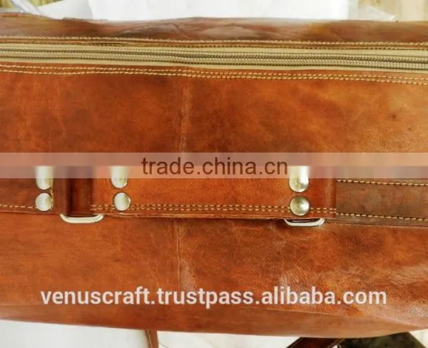 Real Leather Weekend Bag/luggage Bag for Men photo-6