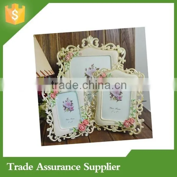 Retro Vintage Rose Flower Home Decor Resin 4''*6'' Photo Frame photo-2