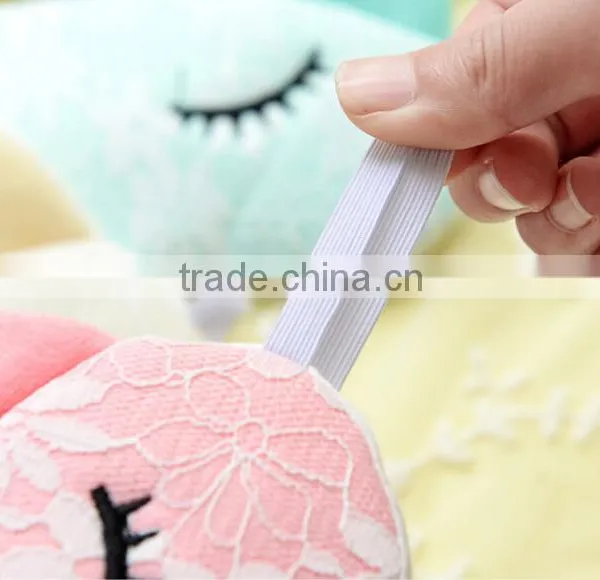 Korea Style Cute Lace Cat Shape High Quality Soft Patch Sleeping Travel Blindfold Shade Cover Eye Mask photo-5