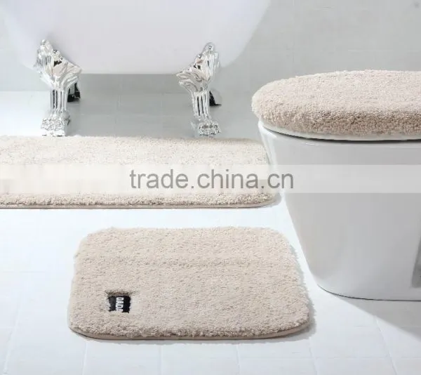 Bathroom 3-piece Set Rug Mat Waterproof Bathroom Carpet photo-5