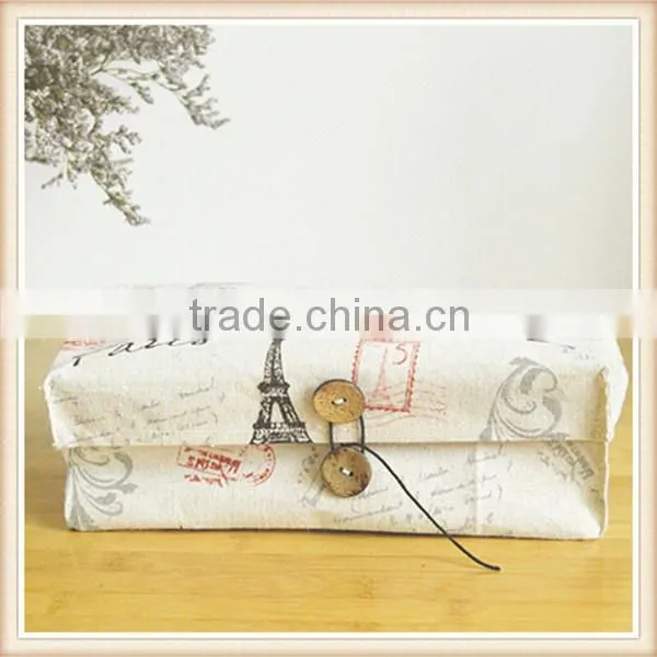 ZAKKA Jute Linen Napkin Tissue Foldable Box photo-3