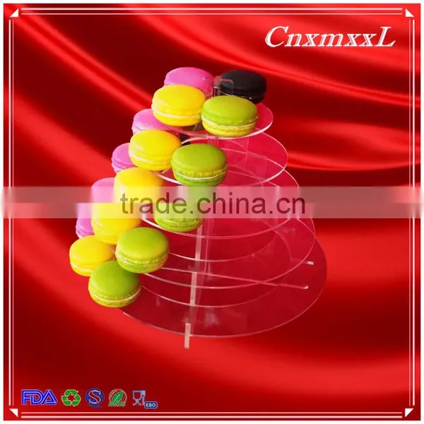 2016 Fast-sell New Patent Multifunctional Macaron Tower ,5 Tier Acrylic Tower Stand ,Macaron Display Tray,macaron Packaging photo-6