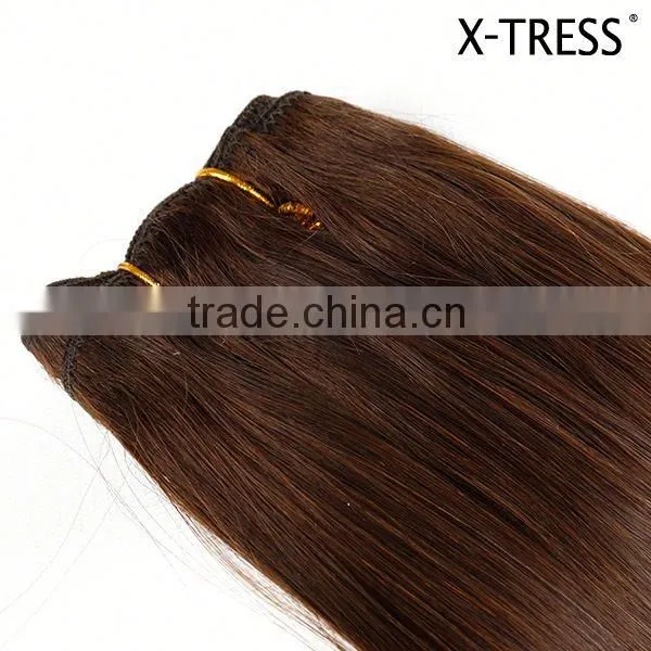 14inch 4 Color 100g Silk Straight Most Popular Custom Design Remy Virgin Hair Weft photo-5