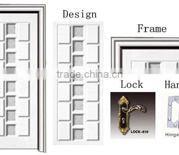 Made in China Armor Toliet Pvc Mdf Door photo-2
