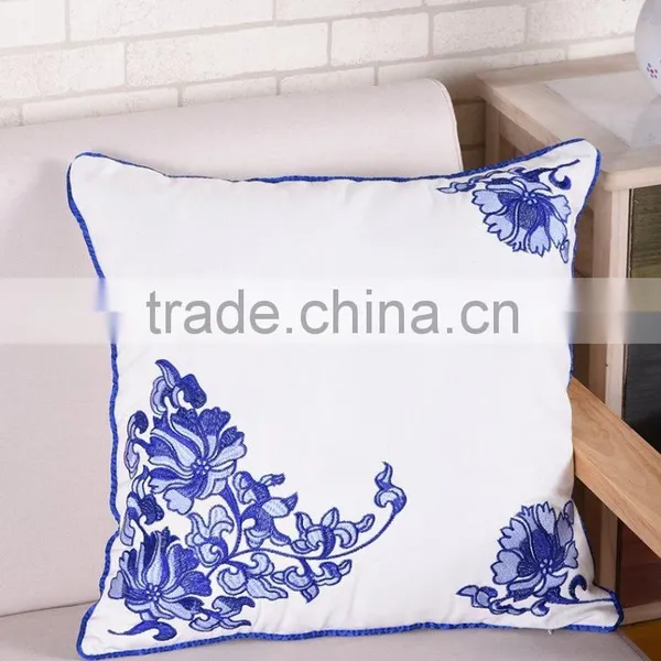 China Supplier Flower Embroidery Machine Embroidery Designs Cushion Cover
