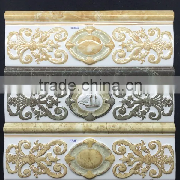 3D Inkjet Decorative Ceramic Border Tiles