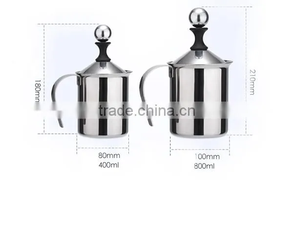 High Stainless Steel Milk Cup Milk Cup 400ml or 800ml and Coffee Cup photo-2