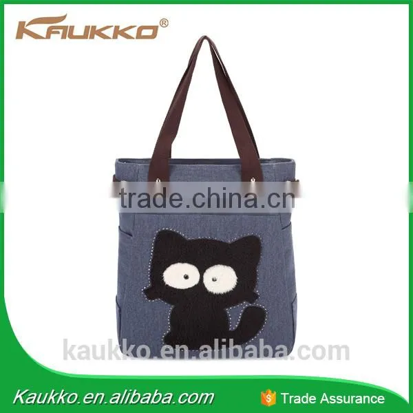 High Quality Wholesale Shoulder Canvas Hand Bag Woman Bag photo-6