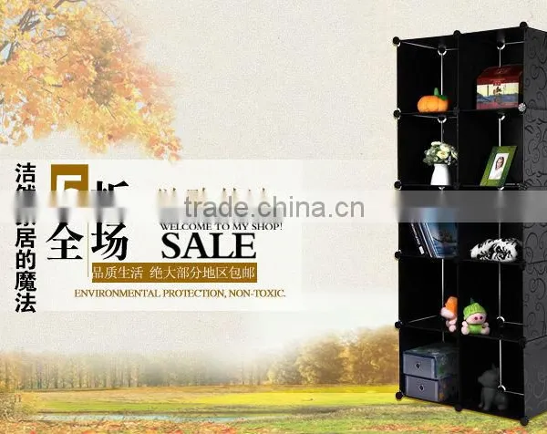 Convenient DIY New Design PP Bedroom Wardrobes