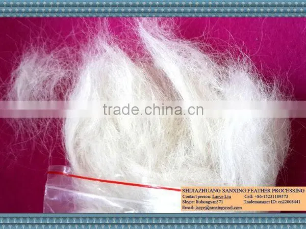Hot Sale White Combing Goat Hair Waste for Felt and Yarn photo-3
