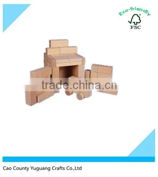 Wholesale Eco-frirndly Many Shapes Wooden Baby Blocks