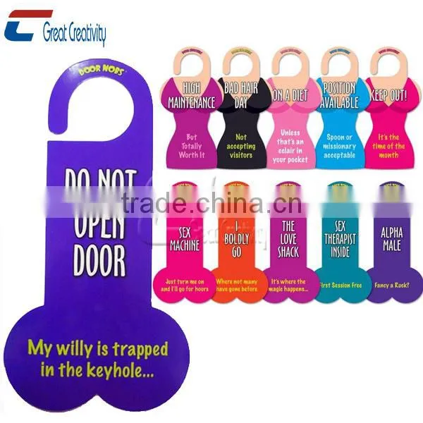 Custom Size Plastic PVC Door Hanger for Event/ Hotel/ Restaurant photo-3