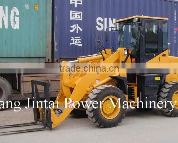 2.0 Ton Mini Wheel Loader, JT920 Wheel Loader With Timber Grapple for Sale photo-2