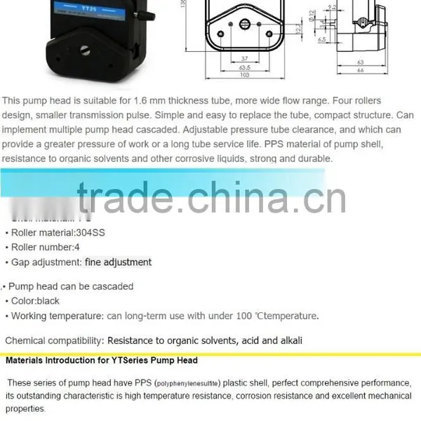 KWT300S/2YT25 Led Digital Display Precise Variable Speed Peristaltic Pump /Economic and Multichannel Peristaltic Pump photo-4