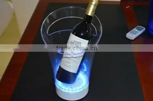 Factory Direct Whole Sale Led Color Changing Modern Clear Ice Bucket Ice Cooler and Holder photo-3