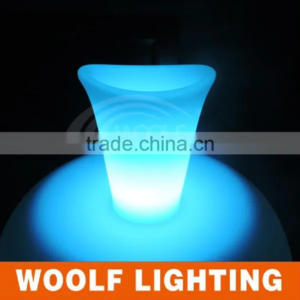 PE Plastic 16 Color Changing Rechargeable Waterproof Bar Led Ice Bucket For Beer photo-4