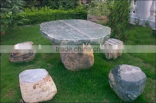 Design Stone Granite Football Chair With Table photo-5