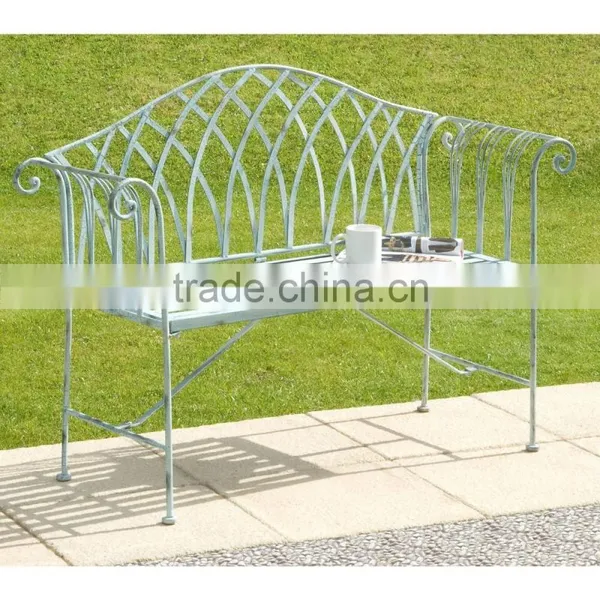 Wrought Iron 2 Seater Bench photo-4