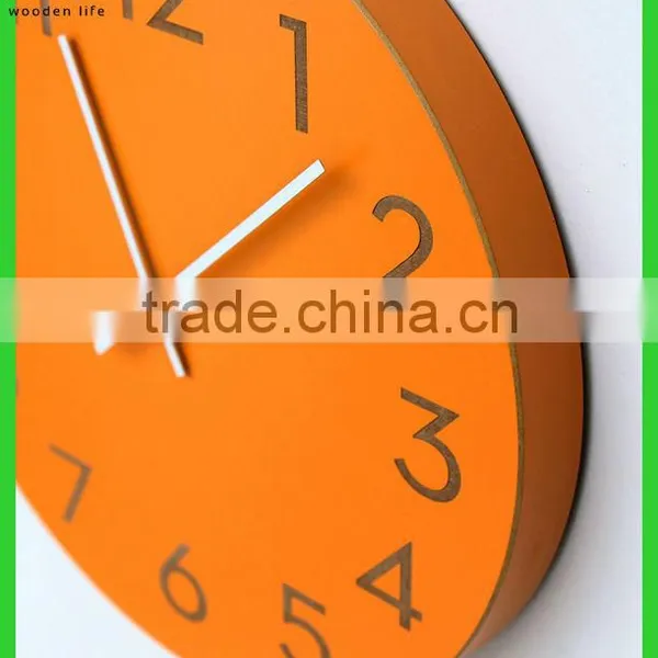 Round Wooden Wall Clock Decorative Wooden Wall Clock photo-3