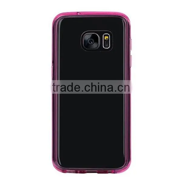 Multi Color TPU + Acrylic Best Selling Phone Case, Transparent Clear Case for Samsung s7 photo-4
