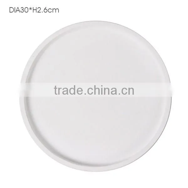 OEM Wholesale Cheap Oval Cement Concrete Plate/ Fruit Tray With Print photo-5