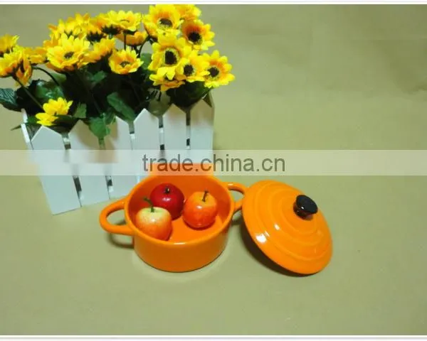 Wholesale Daily Use Round Porcelain With Lid Ceramic Bakeware photo-3