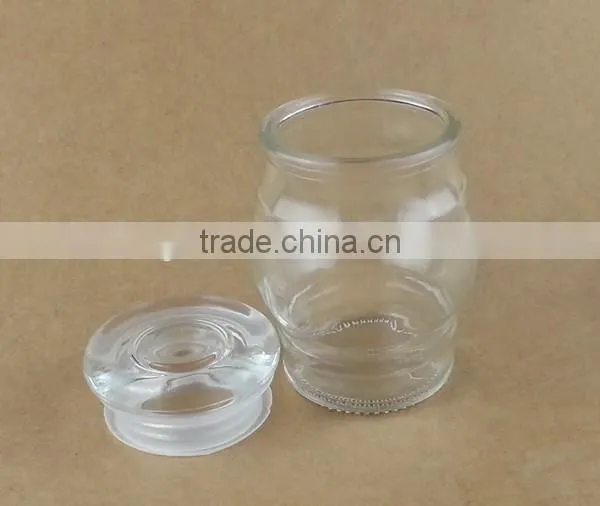 New Glass Jar With Glass Lid 150ml Candle Jar photo-2