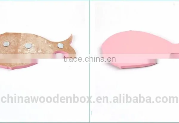 2015 Factorymade Double Fish Shape Wooden Wall Stickers photo-2