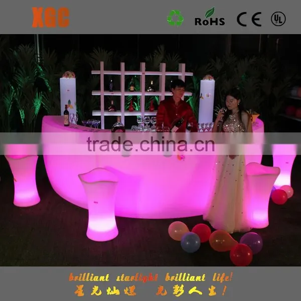 PE Plastic White Color Led Bar Counter GF330 photo-3