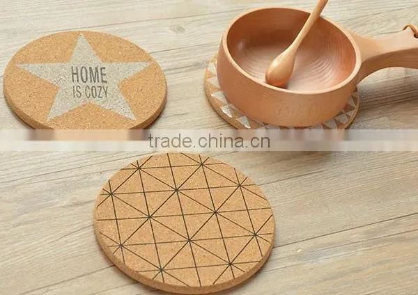 Star Themed Cork Coaster - Set of 4 Cork Packing photo-5