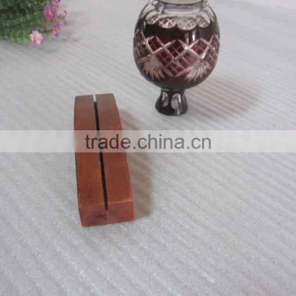 Wooden Display Stand Business Card Holder Wooden Phone Case Place Card Holders For Wedding photo-2