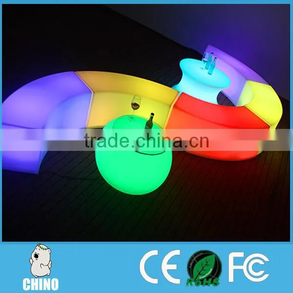 CB1243 Glow Outdoor Furniture Led Bench Snake Seat Chair photo-2