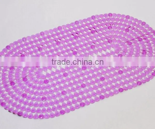 Top Grade Cross Texture Pvc Coil Baby Bath Mat photo-5