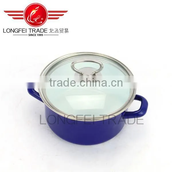 Longfei Persimmon Type Enamel Casserole Set / Cooking Pot photo-3
