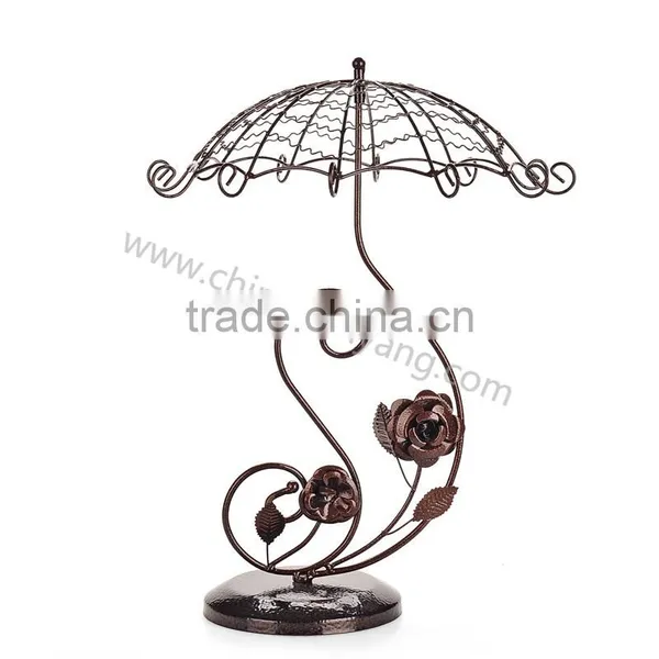 Flower Umbrella Shape Metal Jewelry Display Stand for Earring photo-4