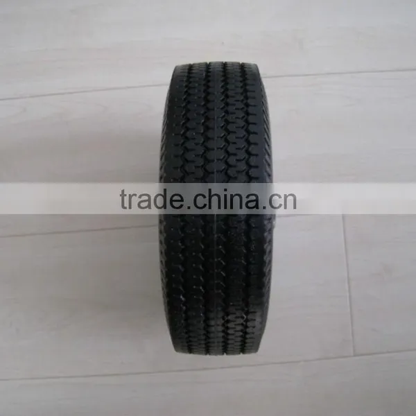 410/3.50-4 Steel Rim Hand Trolley PU Rubber Wheel photo-4