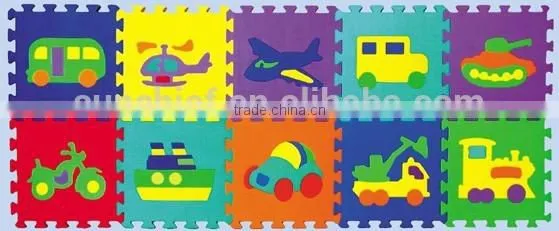 Non-toxic, Durable Baby EVA Foam Puzzle Mat - Animals, Numbers, Fruits, Vehicles, Geo Shapes photo-4