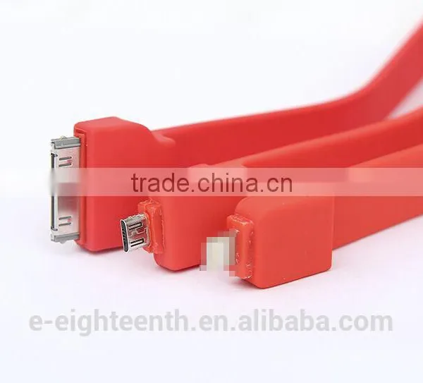 High Quality 2 in 1 Long Silicon Car Charger With USB Port 2.1A Output Apply to Android for Mobile photo-6
