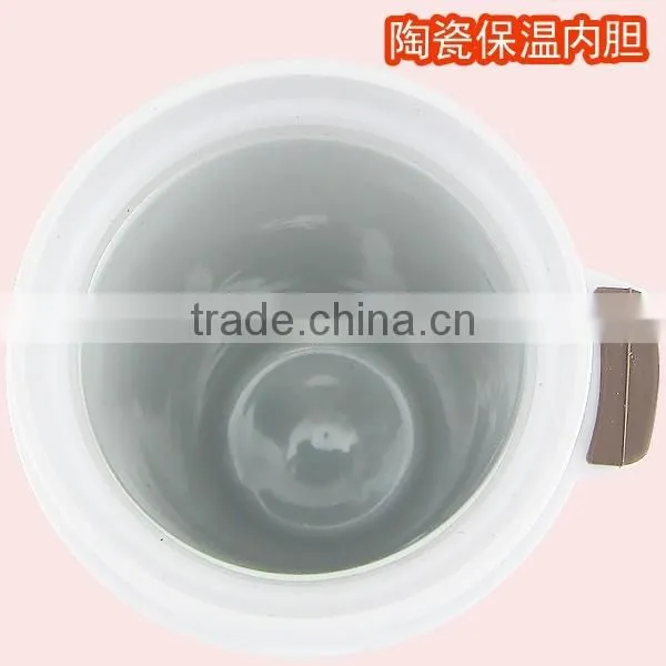 Double Wall Vacuum Ceramic Water Bottle With Mirror Lid photo-4