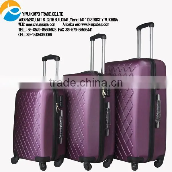 4 Wheels Abs Travel Luggage Bags Trolley Suitcase Luggage Set photo-3