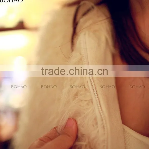 Hot ! New Design Fashion Tibet Sheep Fur Women Winter Jacket Short Coat photo-6