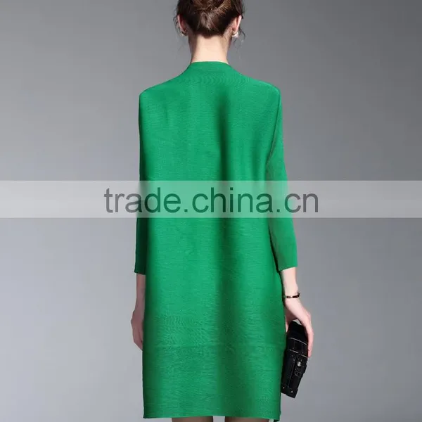 Chinese National Style Plus Size Ladies Draped Dress With Buttons photo-6