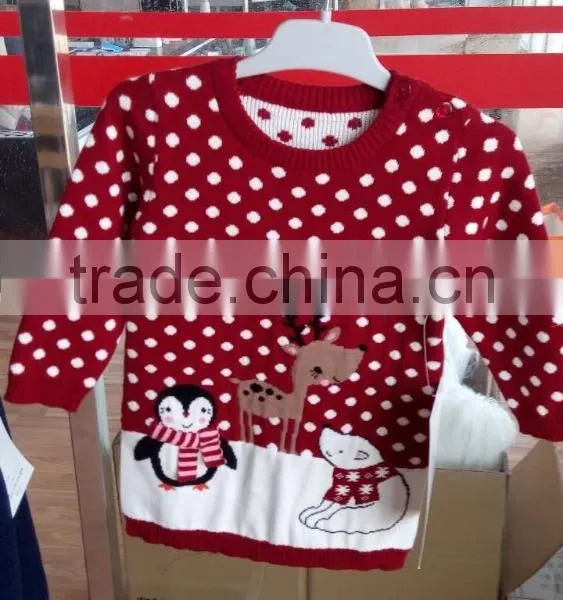 Fashion Winter Long Sleeve Knitted Sweaters Design For Kids(BKNB010) photo-2