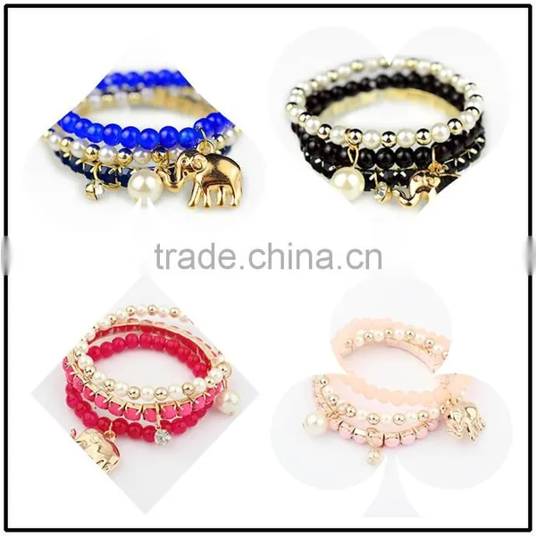 Mix Alloy Leaf Charms Chian Bracelet Antique Silver Charm Chain Link Bracelet Women Tassle Bracelets photo-2