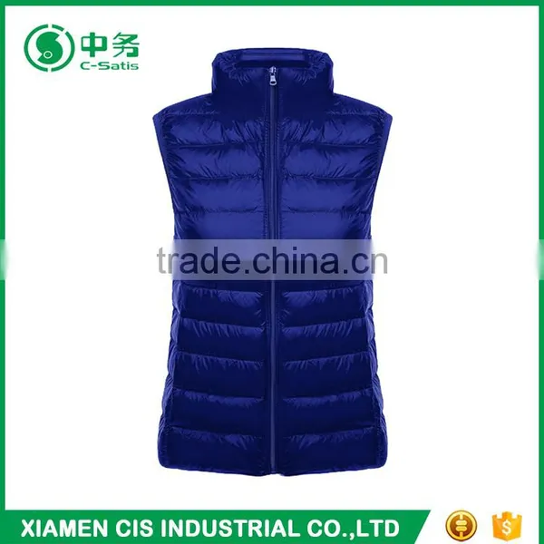 New Look Korean Style Winter Lightweight Slim Fit Lady Duck Down Vest for Sale photo-6